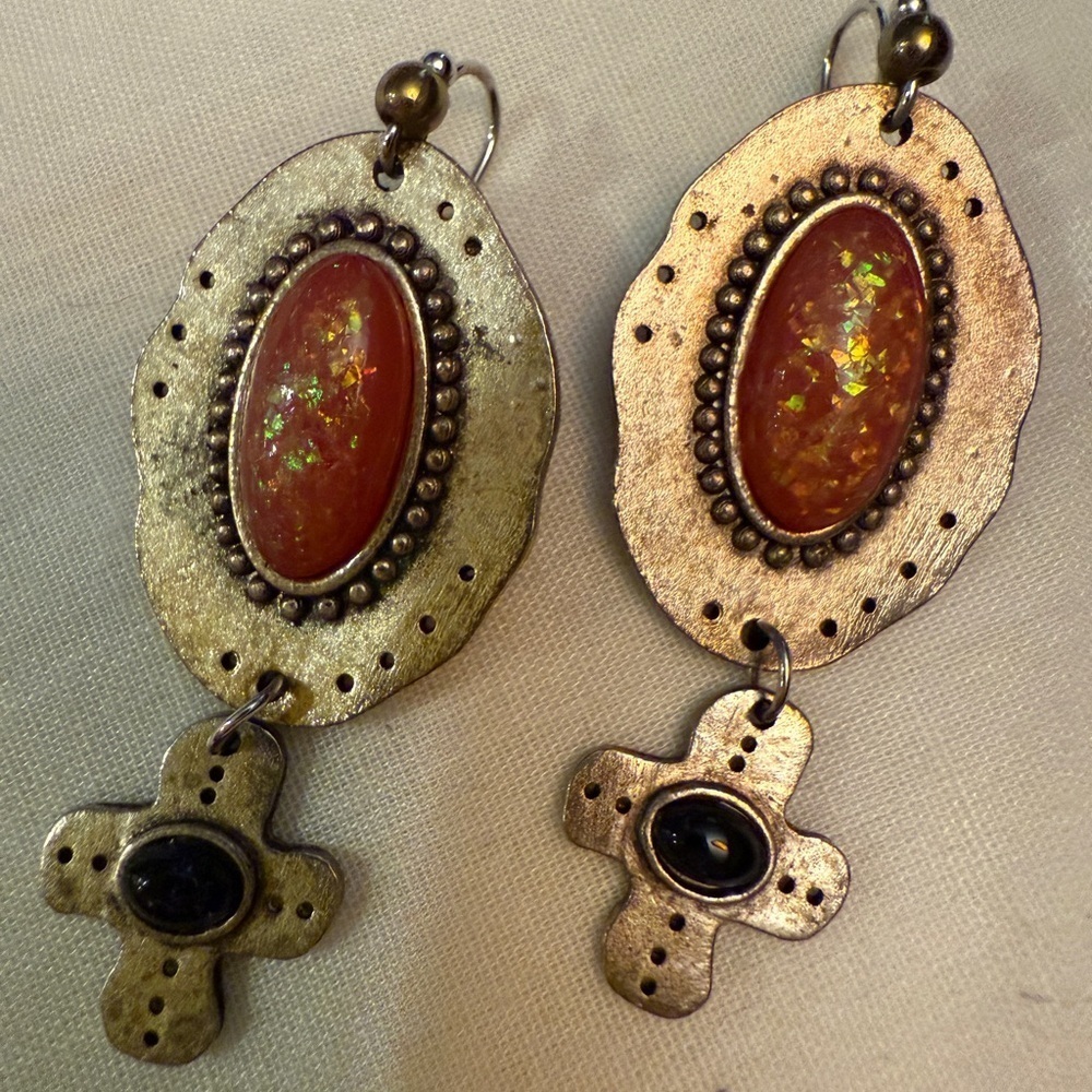 Native style earring 2 inch in length